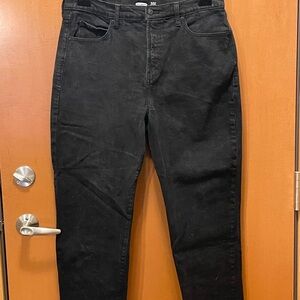 Old Navy Sky-High Straight Black Jeans